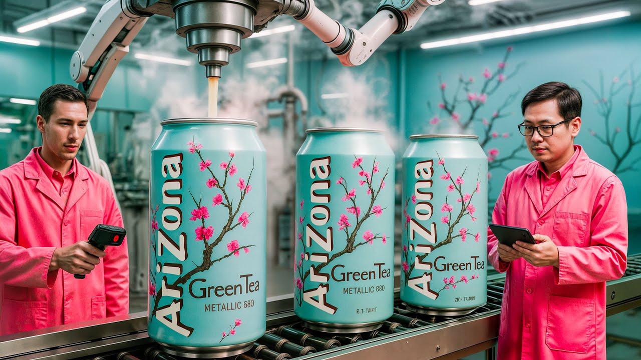 How Arizona Green Tea Is Made in a Factory | Green Tea Factory Process
