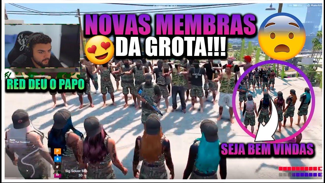 😱EITA😱RED CONTRATA 5 NOVAS MENINAS PARA GROTA😱e FAZ REUNIÃO COM OS MEMBROS GTA RP!!!😱