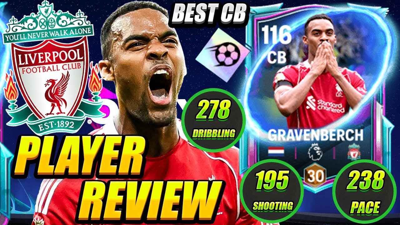 Best CB! Footyverse Gravenberch Player Review! Gravenberch Review! FC Mobile 26 Gravenberch Review!