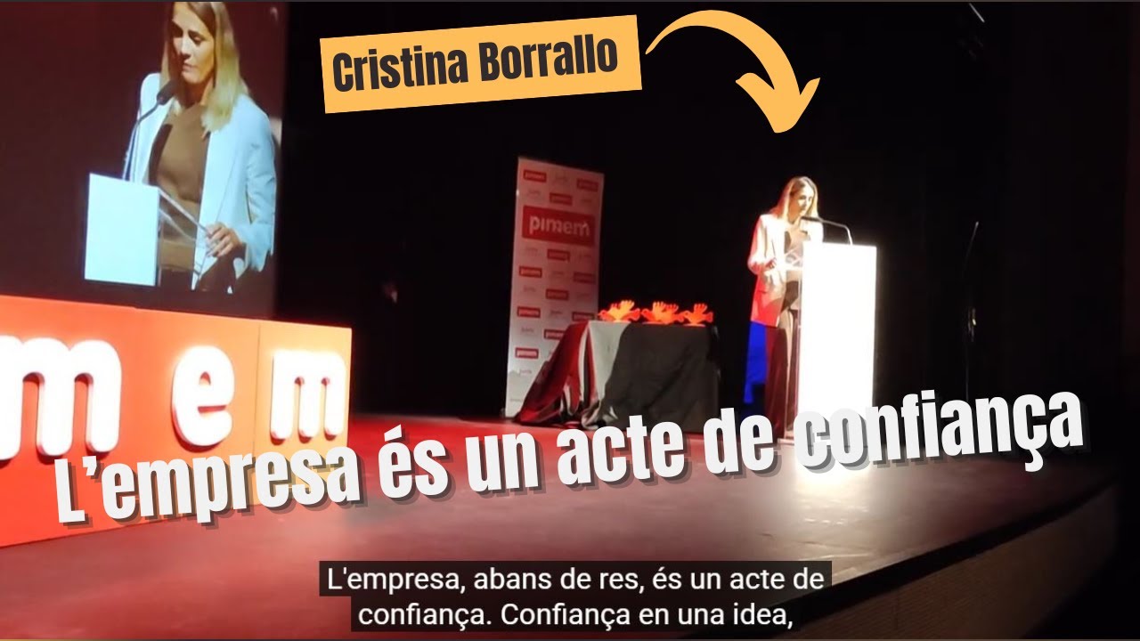 L'empresa és un acte de confiança. Cristina Borrallo als Premis PIMEM 2025