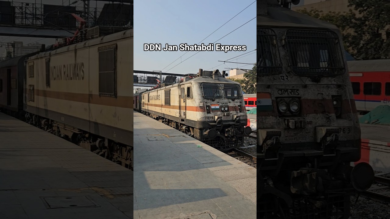 DDN Jan Shatabdi Express High-Speed Crossing 💨 | Powerful Passby Action