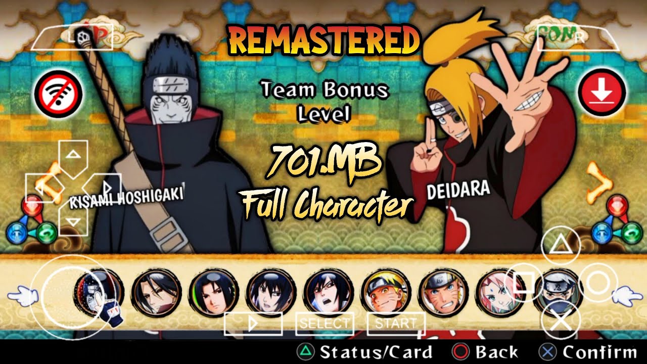 NARUTO ULTIMATE NINJA IMPACT REMASTERED PPSSPP Android Full Character Mod Naruto Impact | Gameplay