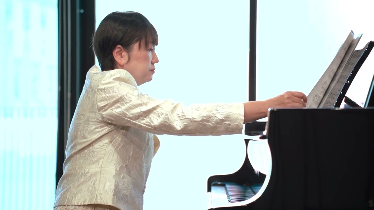 光永浩一郎作曲　月に憑かれた人々(左手のピアノのために)　演奏岡田秀子　people possessed by the moon