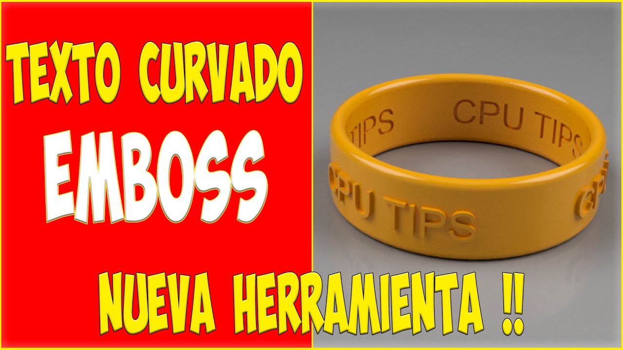 Texto CURVADO con EMBOSS - La nueva herramienta de FUSION 360