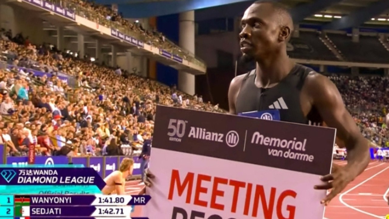 Emmanuel Wanyonyi wins Men's 800m final at Wanda Diamond League Brussels Belgium 2026