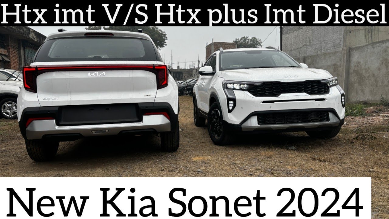 Kia Sonet Facelift Htx Diesel imt vs Htx plus imt Diesel 2024 full difference video in details