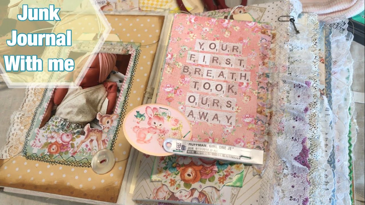 Junk journal with me / baby book / memory keeping