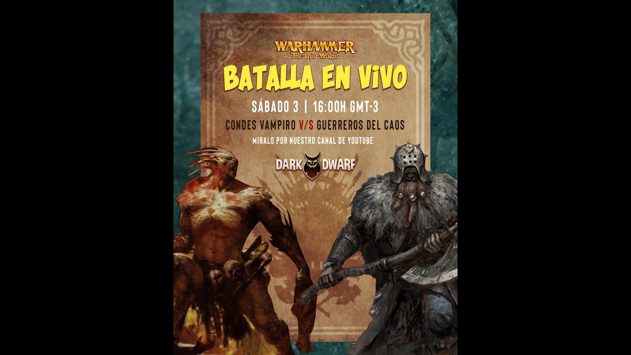 Primera Batalla del Año ⚔️ Condes Vampiro vs Guerreros del Caos | Warhammer: The Old World