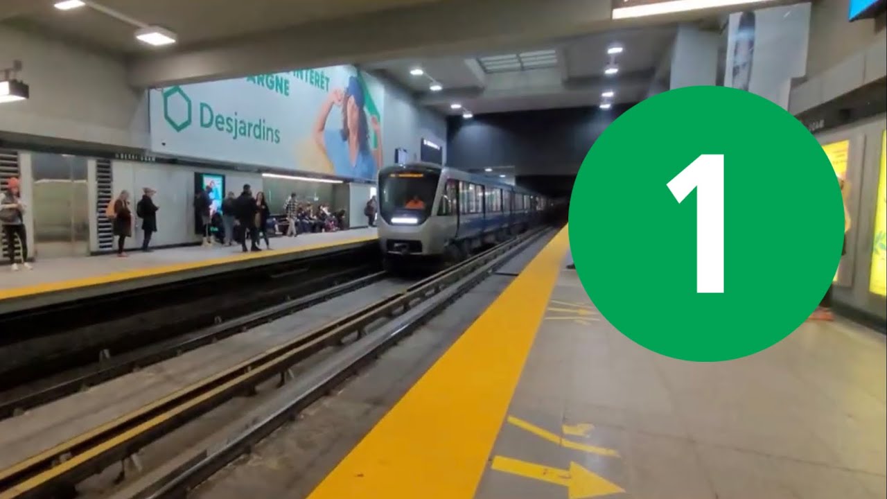 🟢 Métro ride on the green line from Berri-UQAM to McGill! 