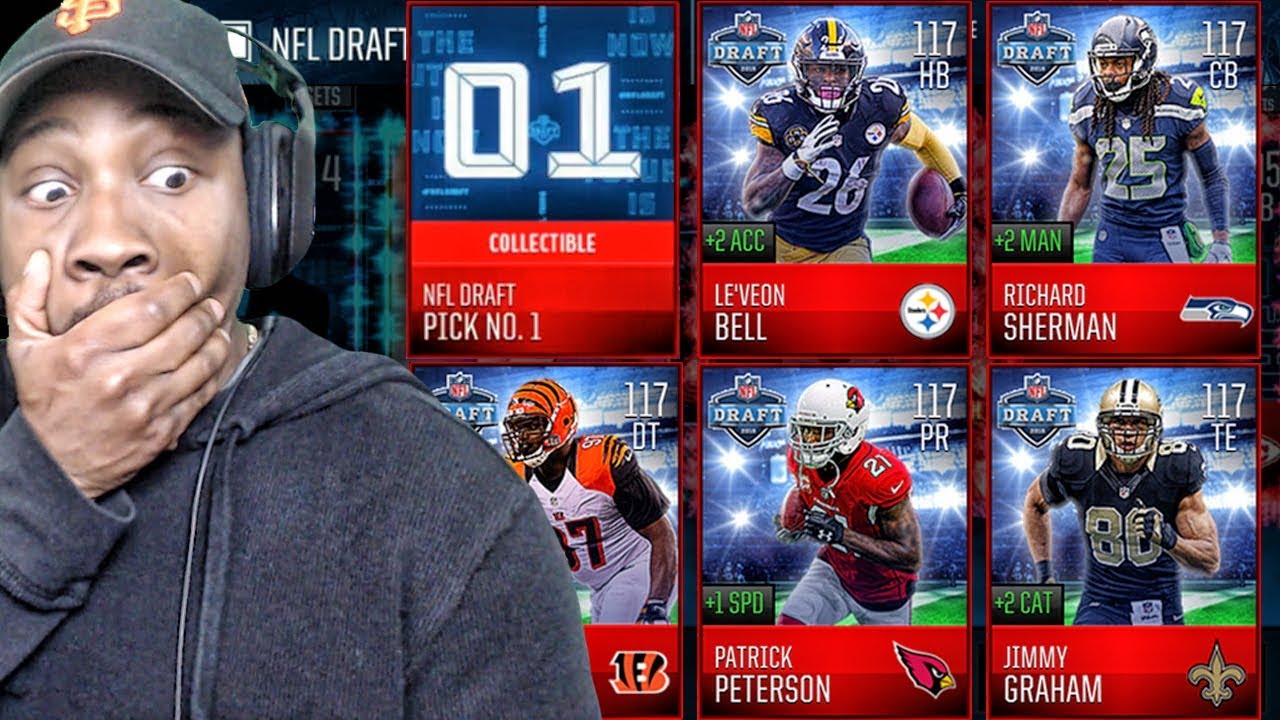 #1 DRAFT PICK CARD & 117 OVR DRAFT MASTERS PACK OPENING! Madden Mobile 18 Gameplay Ep. 47