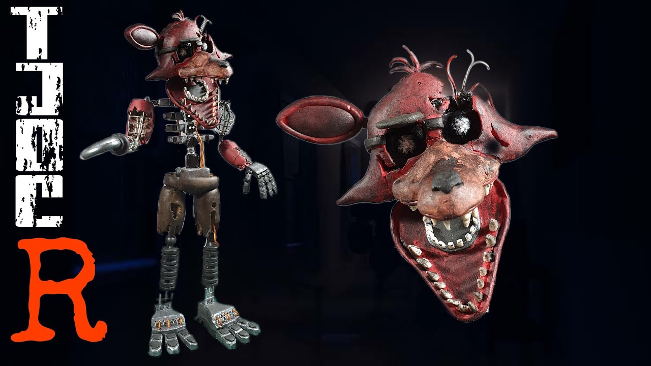 IGNITED FOXY 😱😱(FNAF FAN MADE/ TJOC:R) PLASTILINA✔✔✔ PORCELANA✔✔ POLYMER CLAY✔