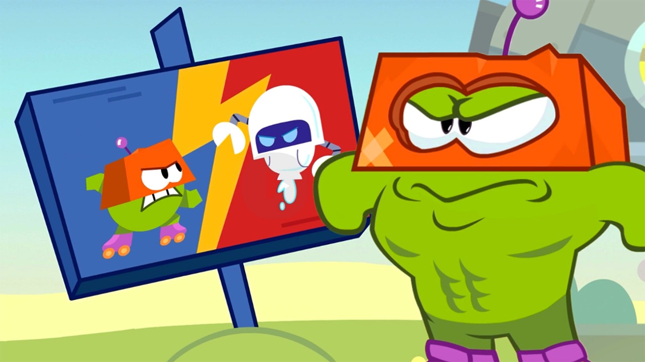 Cerita Om Nom 💚 ❗️BARU❗️ 🤖 Om Nom vs Robot! Petualangan Baru di Nomville 💛 Super Toons TV Bahasa