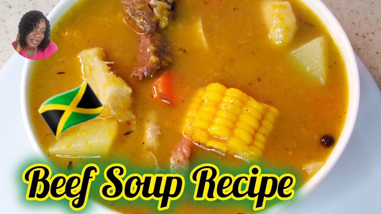 JAMAICAN BEEF SOUP RECIPE//Tasty Pumpkin Soup//Cold Weather Beef Soup/How To Make The Best Beef Soup