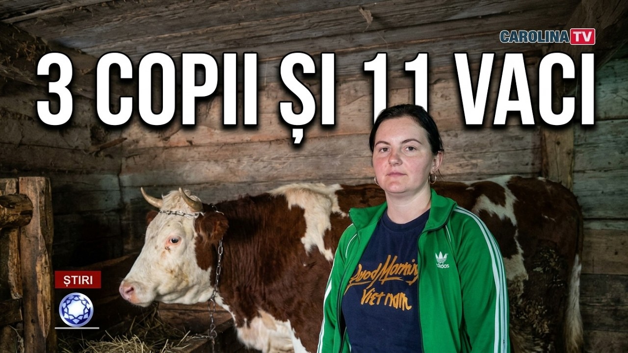 Singură cu gospodăria și cu trei copii!  Iulia Râșteiu, loc. Gârde, com. Bistra. jud. Alba.