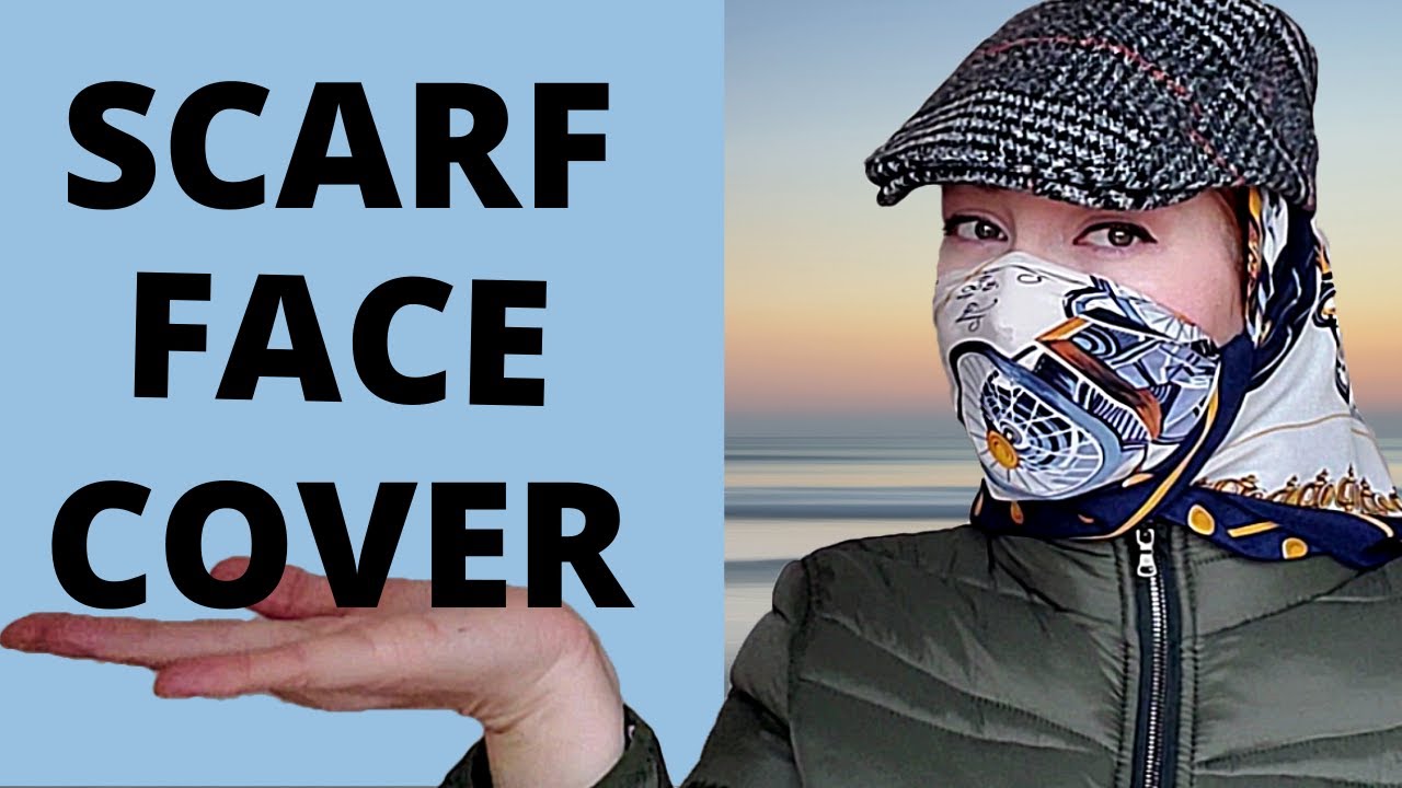 Stylish and comfortable face cover from scarf. My absolute  favorite face cover for cold weather.