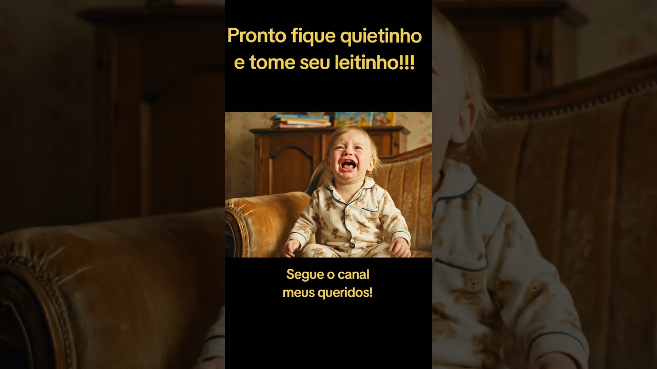 Pronto, fique quietinho e tome seu leitinho! #ai #memes #humor #cool #bebes #comedia