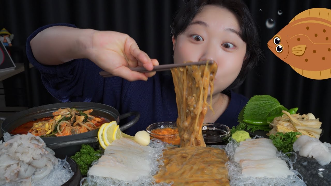 Сырая рыба / Mukbang eating show
