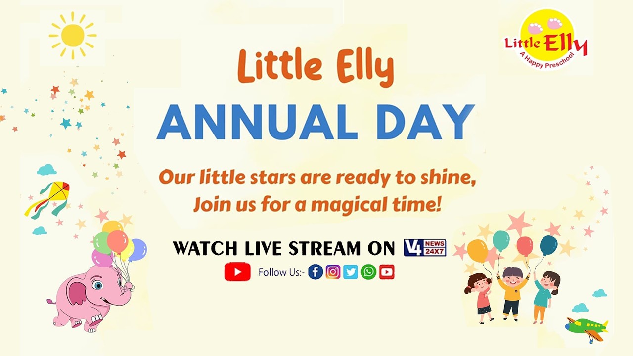 LITTLE ELLY || ANNUAL DAY || V4NEWS LIVE