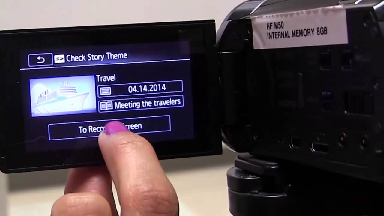 Using the Canon Vixia HF M50 Video Camera