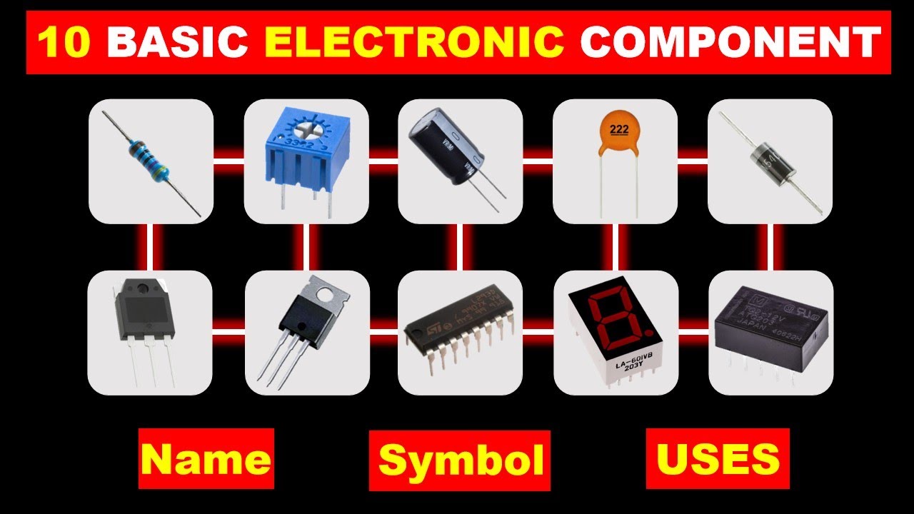 10 основных электронных компонентов и их функции @TheElectricalGuy