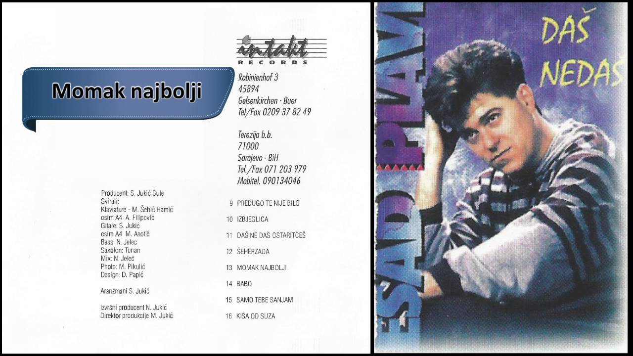 Esad Plavi - Momak najbolji - (Audio 1994) HD