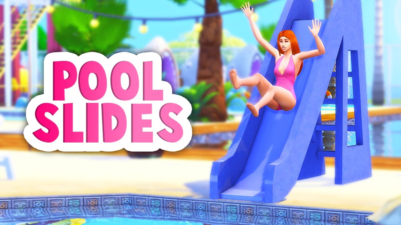 POOL SLIDES IN THE SIMS 4!😍💦 //  MOD REVIEW