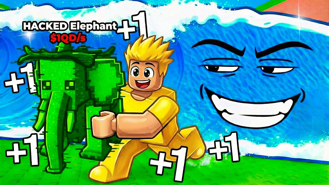 Her Saniye +1 Hızla Tsunamiye Karşı HACKER BRAİNROTU Çaldım! 👾 | Roblox