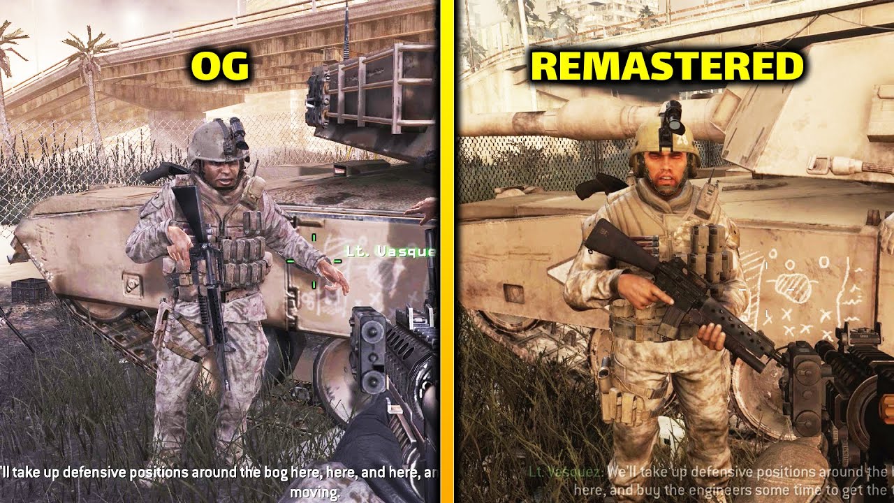 Cool Changes & Details In The Bog Mission | COD 4: MW | OG vs Remastered | PART 4