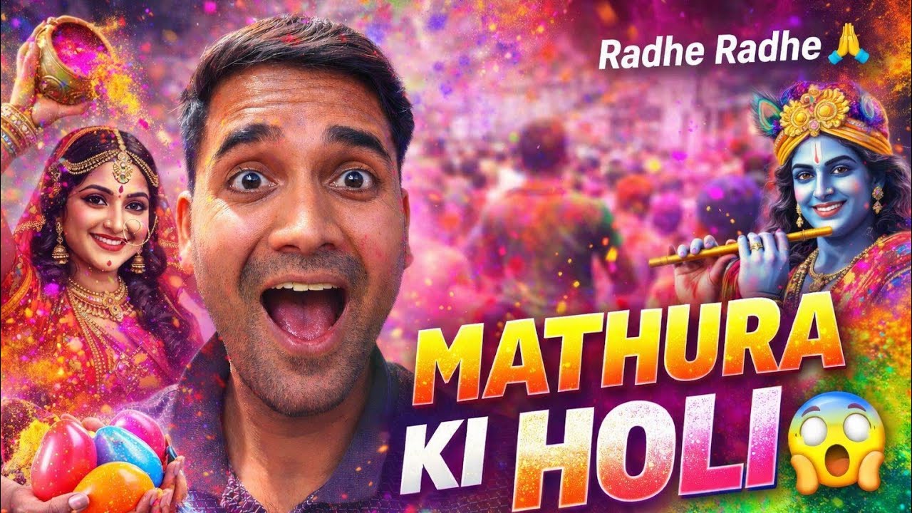 Mathura Mein Aisi Holi Kabhi Nahi Dekhi 😱🌸 | Full On Masti😱
