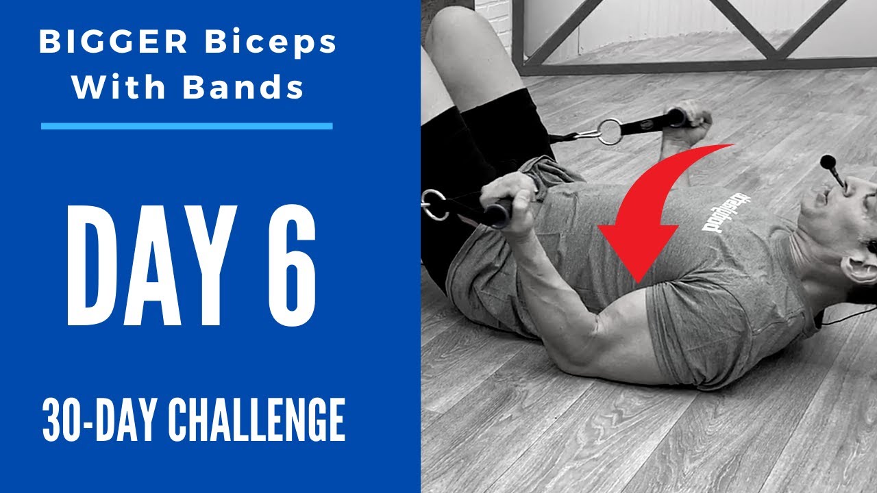 CRAZY 6-MINUTE EXERCISE BANDS BICEPS TRAINING SESSION