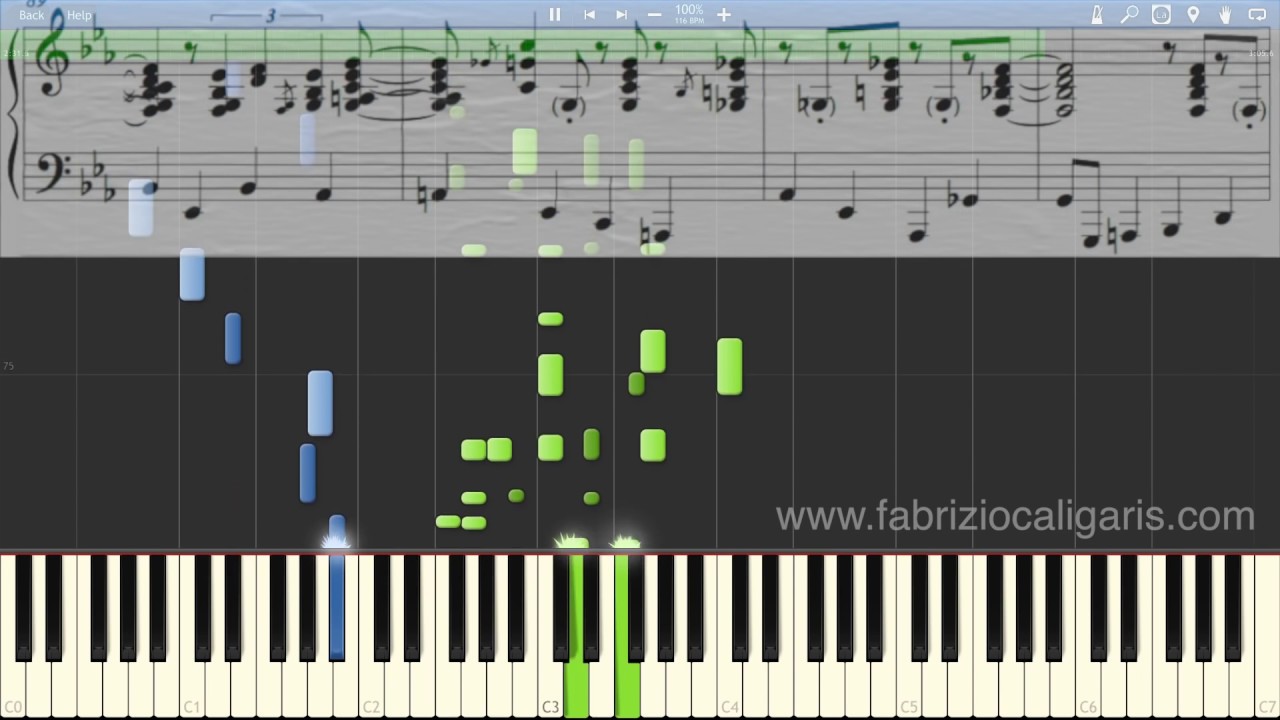 Night And Day - Piano cover - Tutorial - PDF