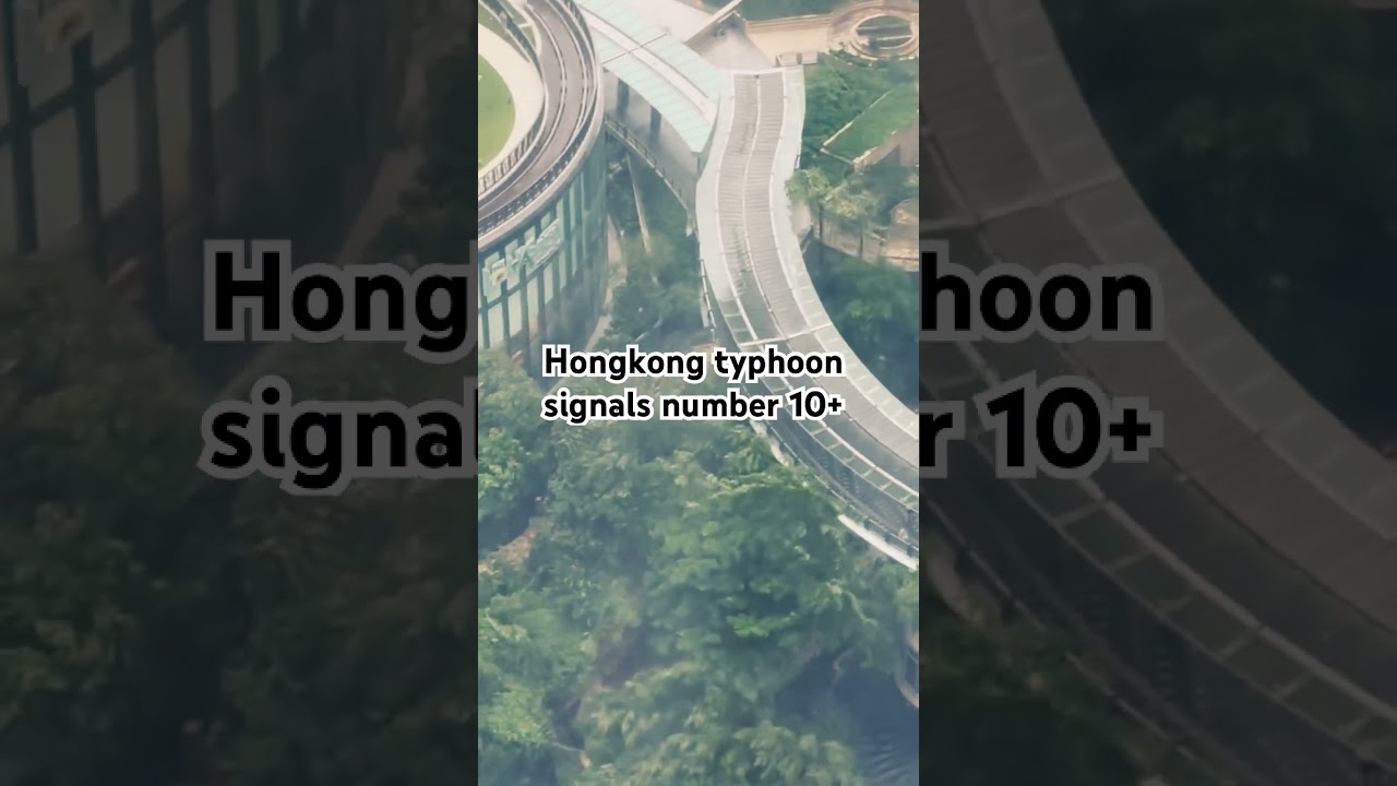 Hong Kong typhoon signal number 10+ it&rsquo;s a crazy day #flashwarning #tropicallow #weathermaps
