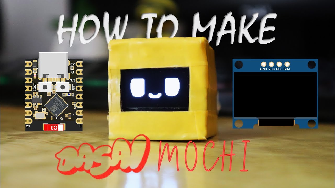 How to Build Cute Dasai Mochi Robot Easly 🤖- (Show Phone Notifications and Google Maps Navigation)