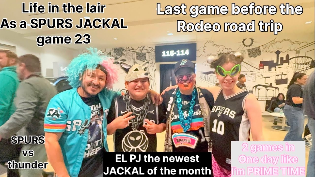 Life in the lair as a @SpursJackal game 23 SPURS vs okc @elpjsalazar7607 jackal of the month 