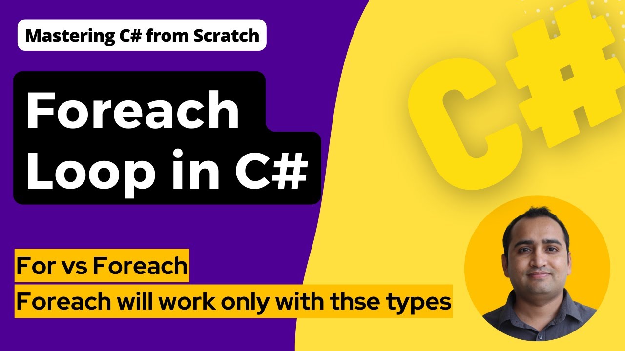 42: Foreach Loop in C# | C# Tutorial for Beginners