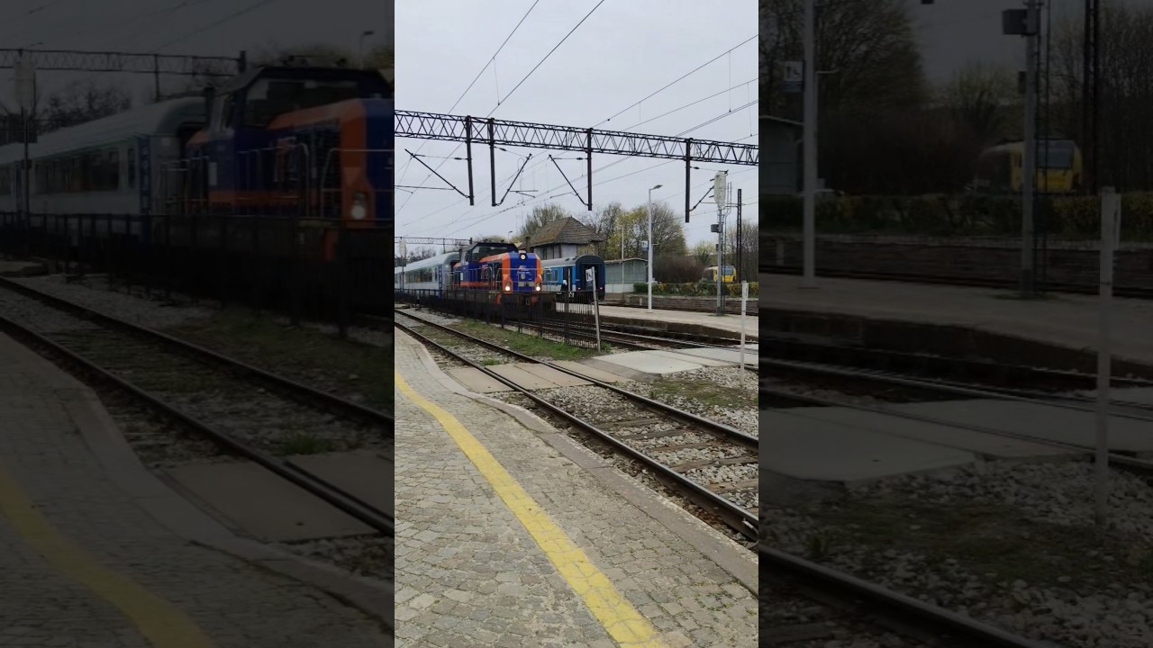 SU4220-003 z IC Śnieżka odjeżdża z Strzelina w kierunku Wrocławia gł.