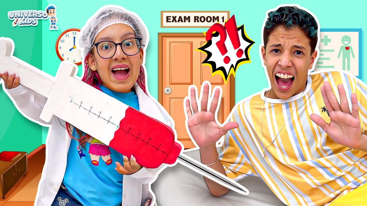 Henrique e Maria Clara em uma história engraçada sobre a importância lavar as mãos - Universo kids