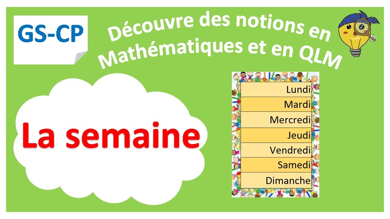 Les jours de la semaine  - QLM