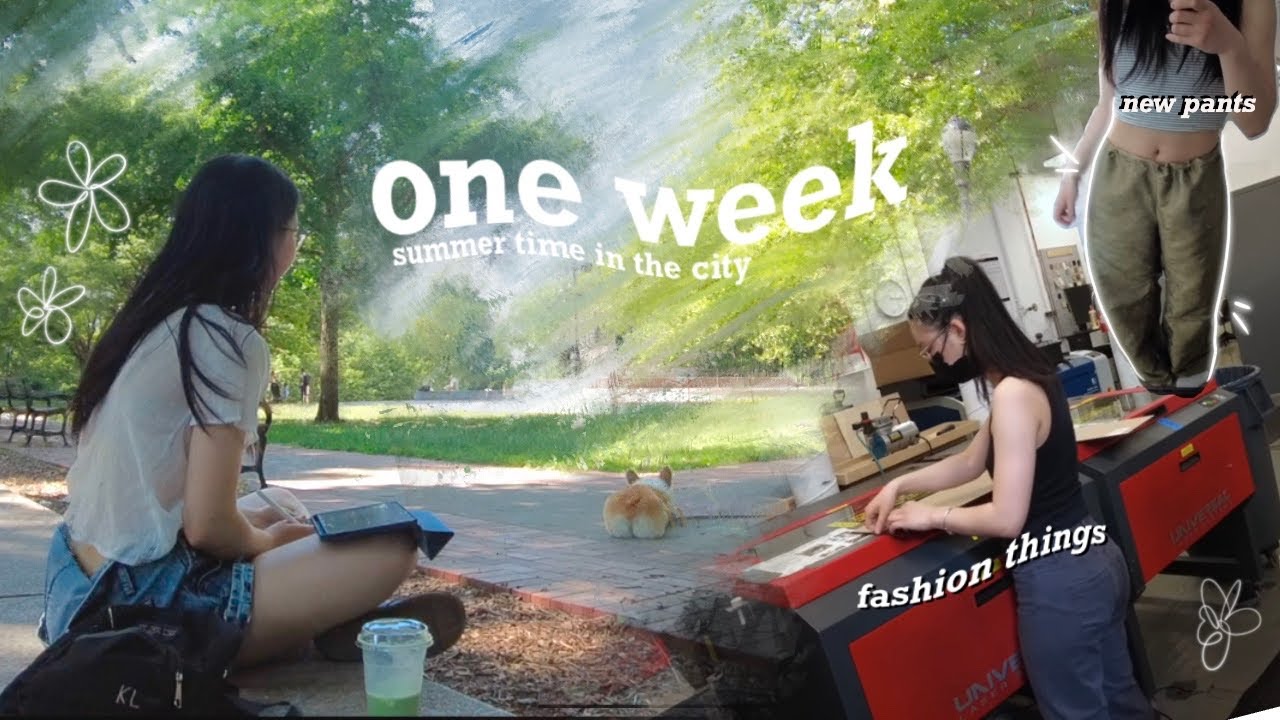a week in my life as a fashion student & a regular human bean ☁️🌼 | nyc weekly vlog