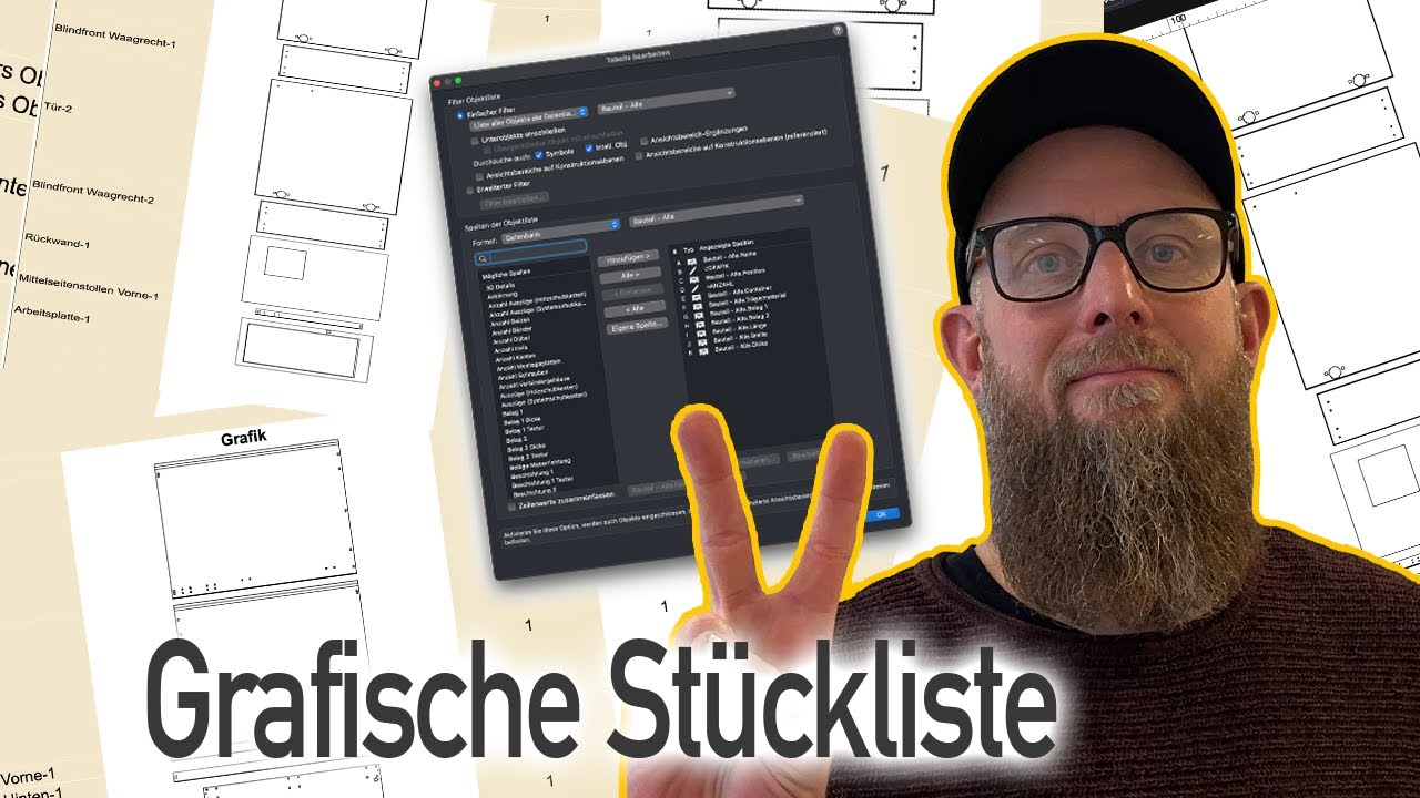 interiorcad 2026 - Verbesserte Tabellen