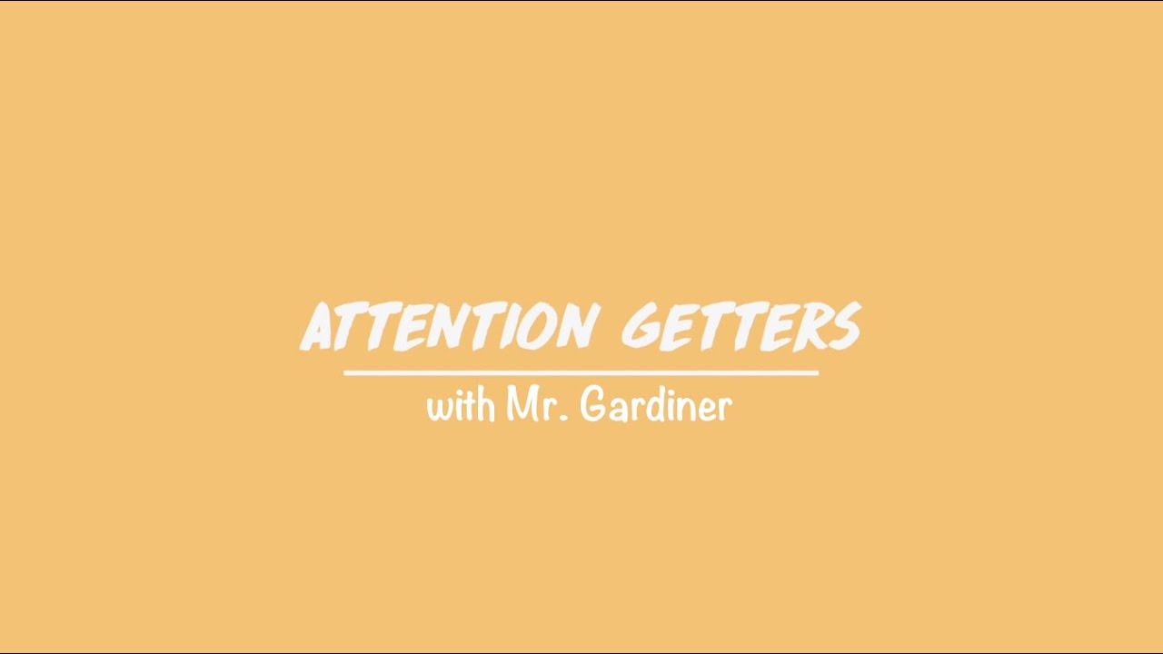 Attention Getters Secondary
