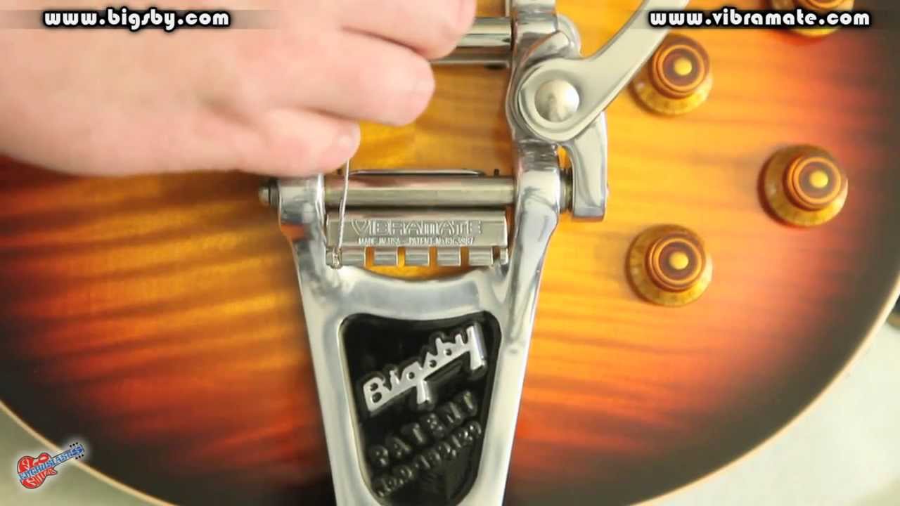 Changing Strings a Guitar with a Bigsby with a Vibramate String Spoiler and Super Grip by Scott Sill