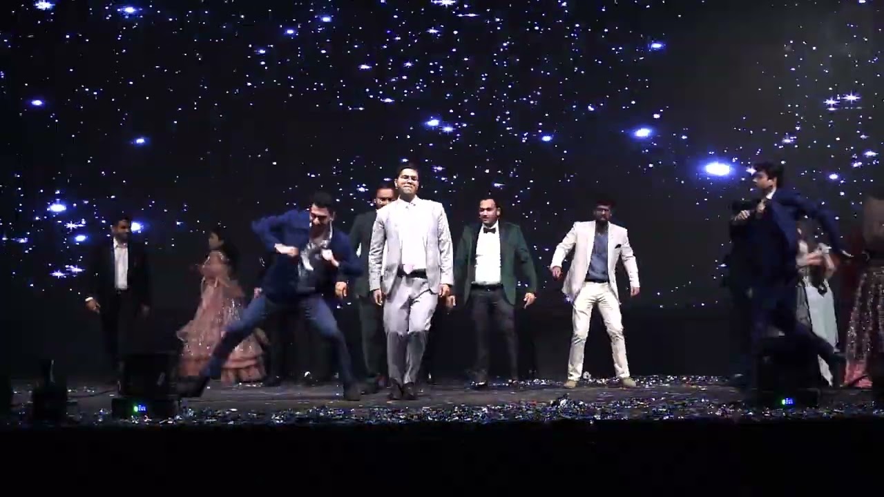 Groom and Friends Engagement Dance Performance |