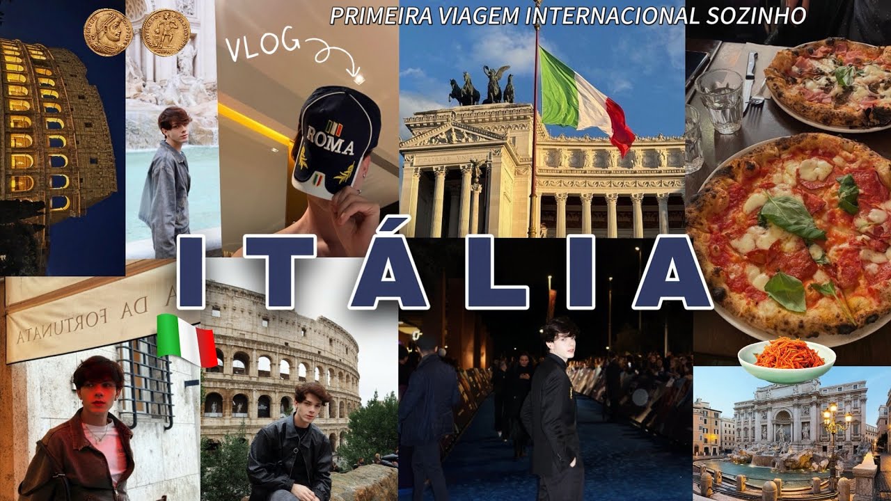 TO NA ITÁLIA *minha primeira viagem internacional sozinho* ROMA - #vlog 
