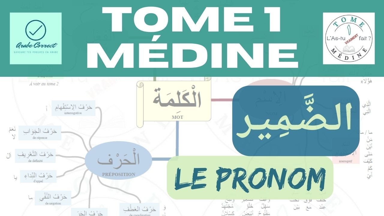 1/17 Le pronom (Tome 1 de Médine : Ce que tu dois retenir) #apprendre  #arabe