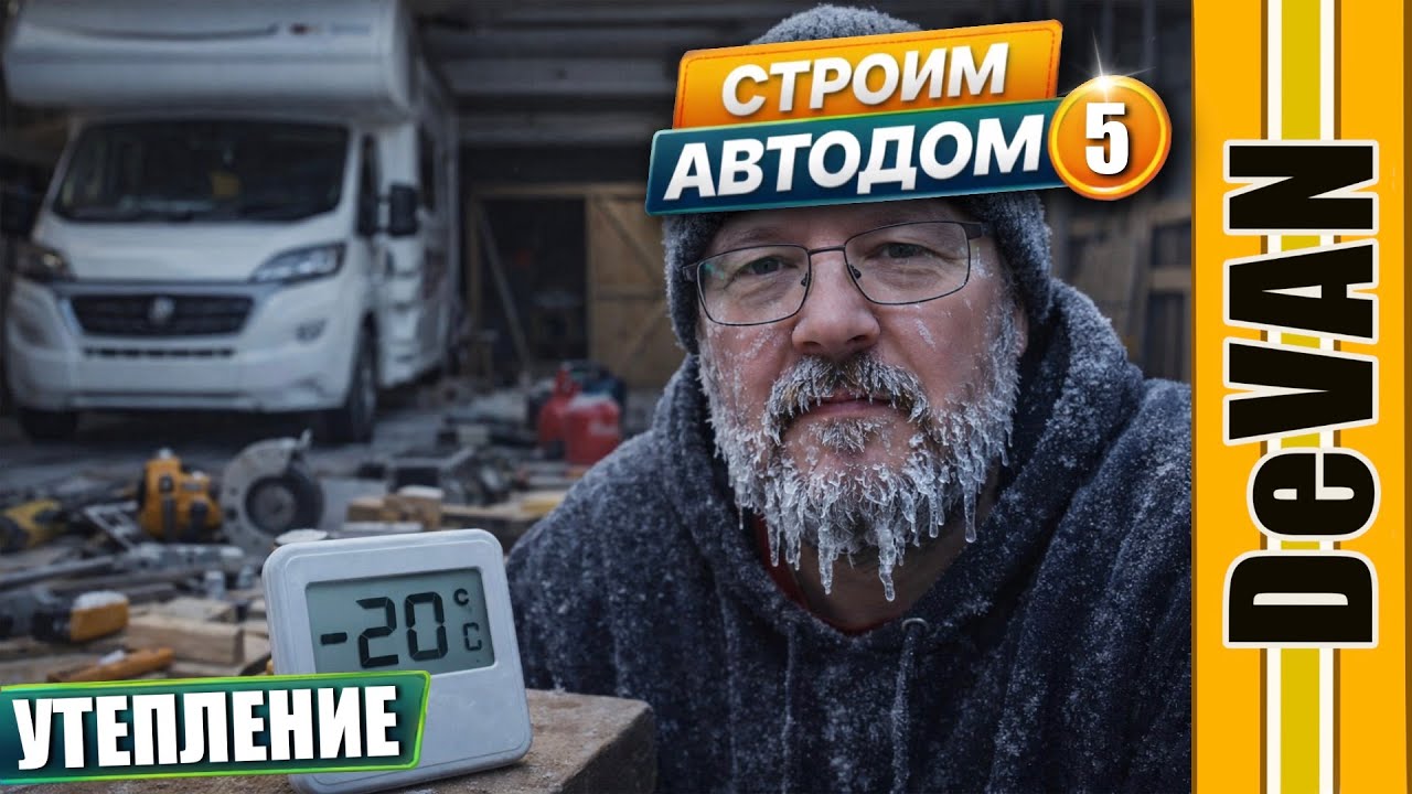 Утепление автодома. Вибро термо шумо изоляйция