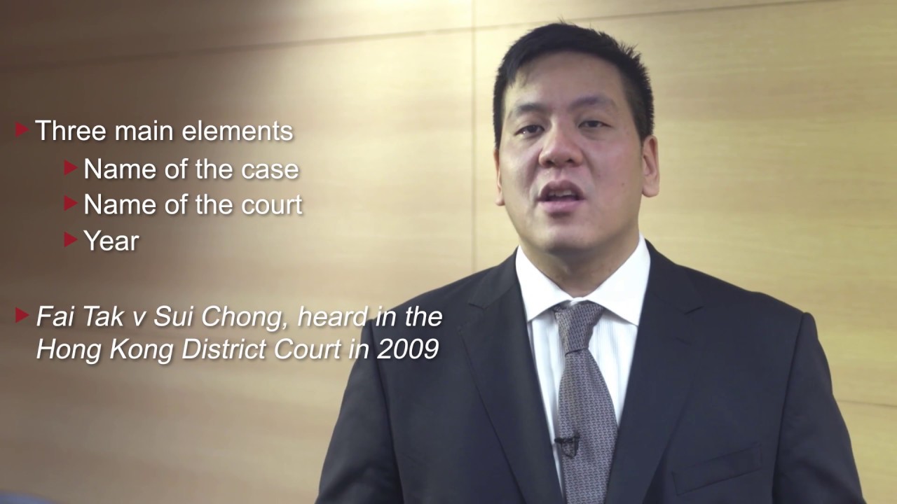 Oral Advocacy (7): Citing cases