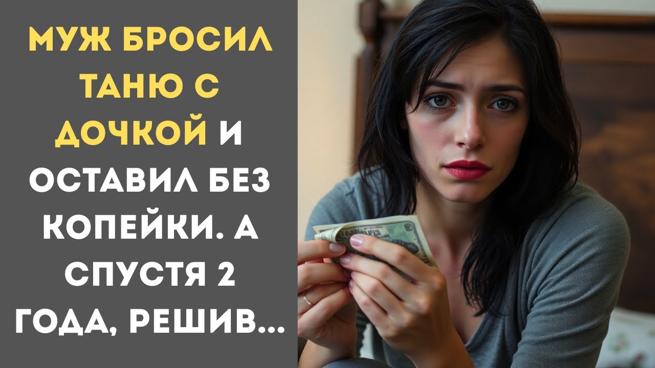 Муж бросил Таню с дочкой и оставил без копейки. А спустя 2 года, решив...