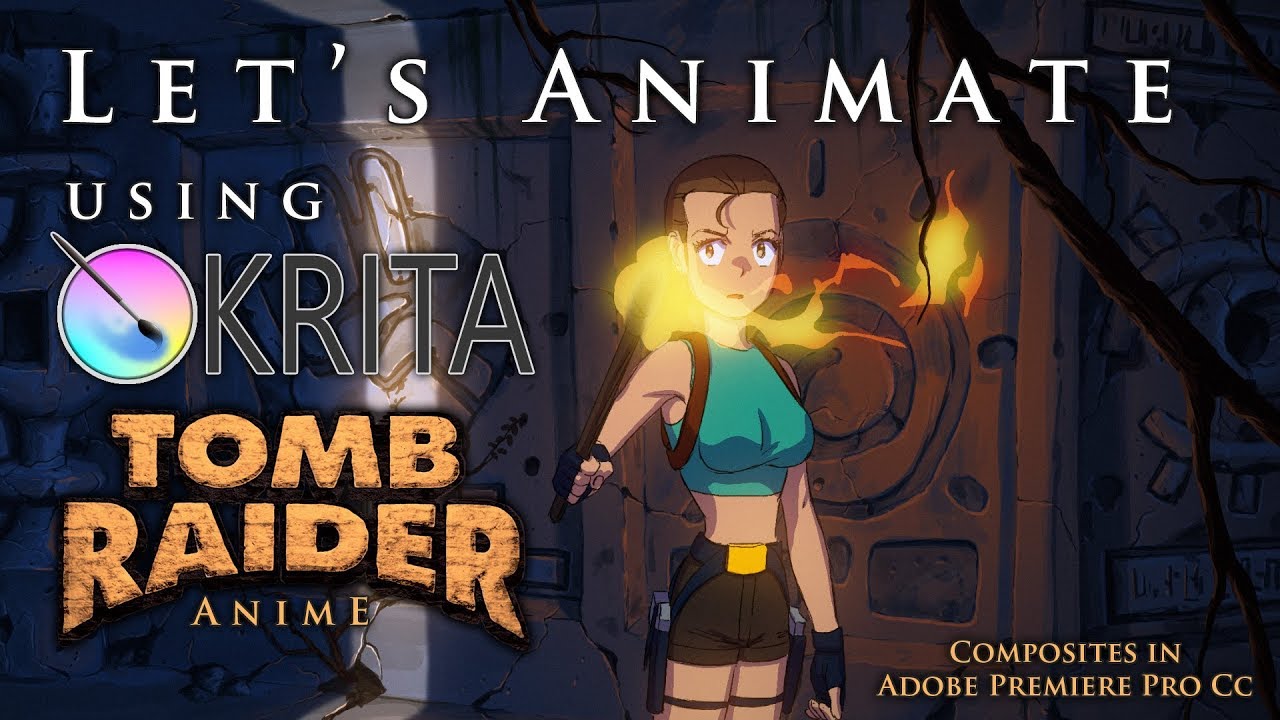 Let's Animate Ep. 13 - Krita: Lara Croft (Tomb Raider) 🔥🕹