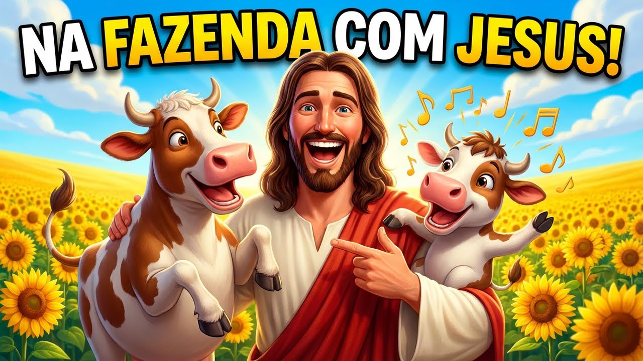 Na Fazenda com Jesus 🐮🎵 | Música Infantil Gospel Divertida para Crianças